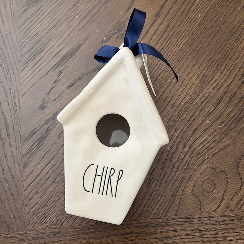 NWT Rae Dunn CHIRP Birdhouse